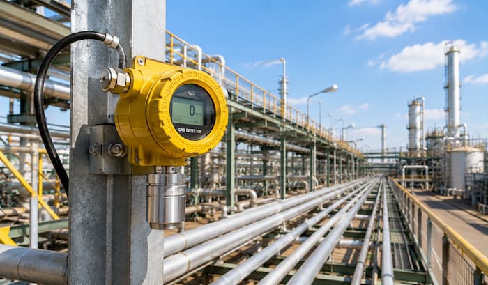 Gas detector in the field