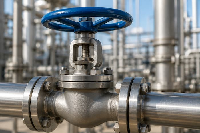 API 6D valve close-up